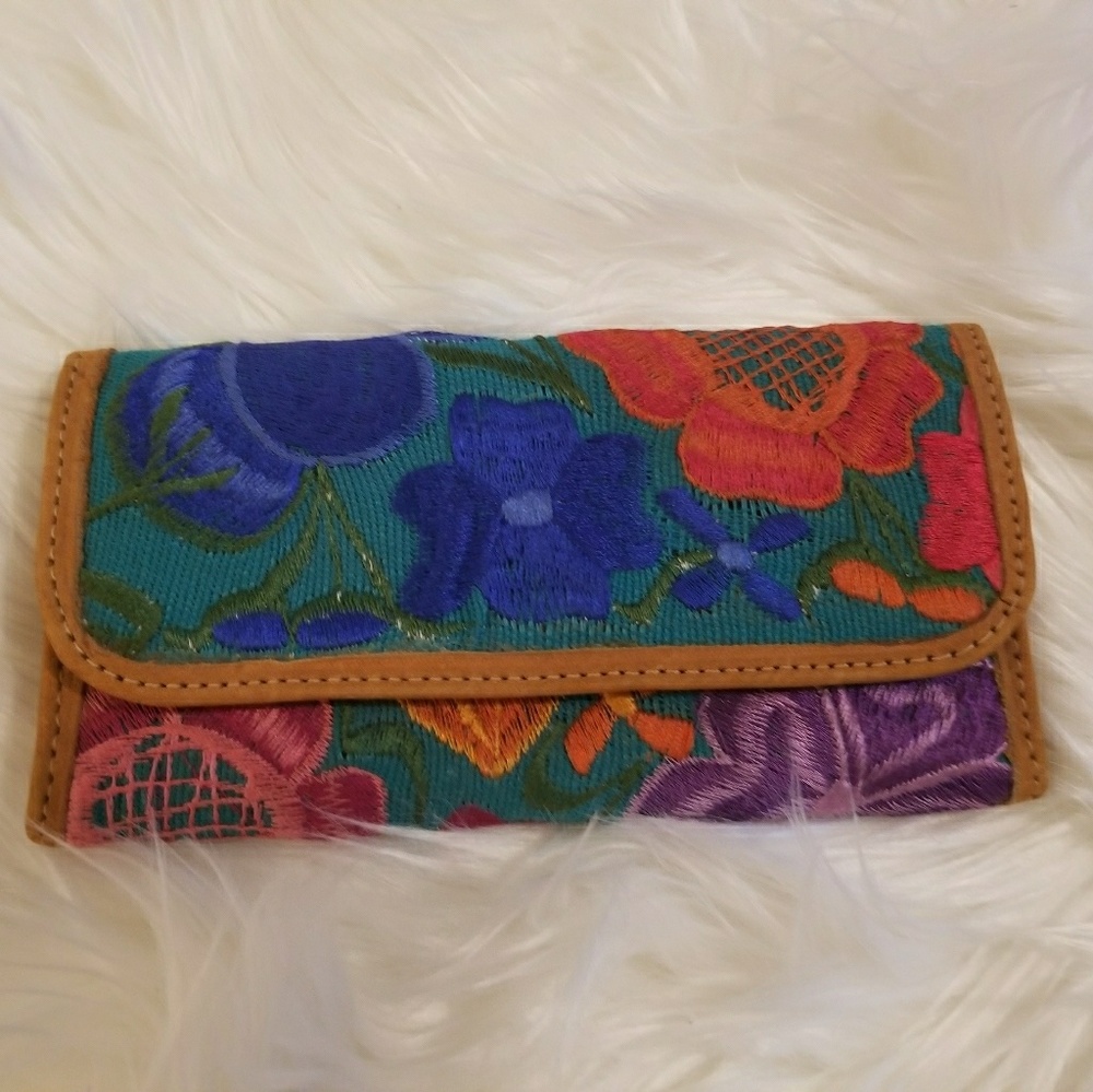 Mexican embroided wallet